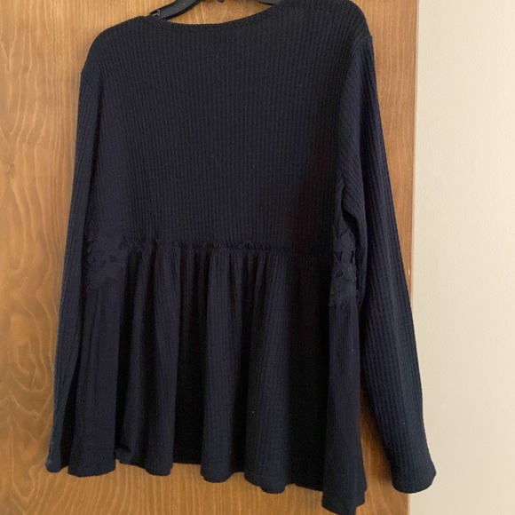 Knox Rose mixed media black babydoll size L - Picture 4 of 4